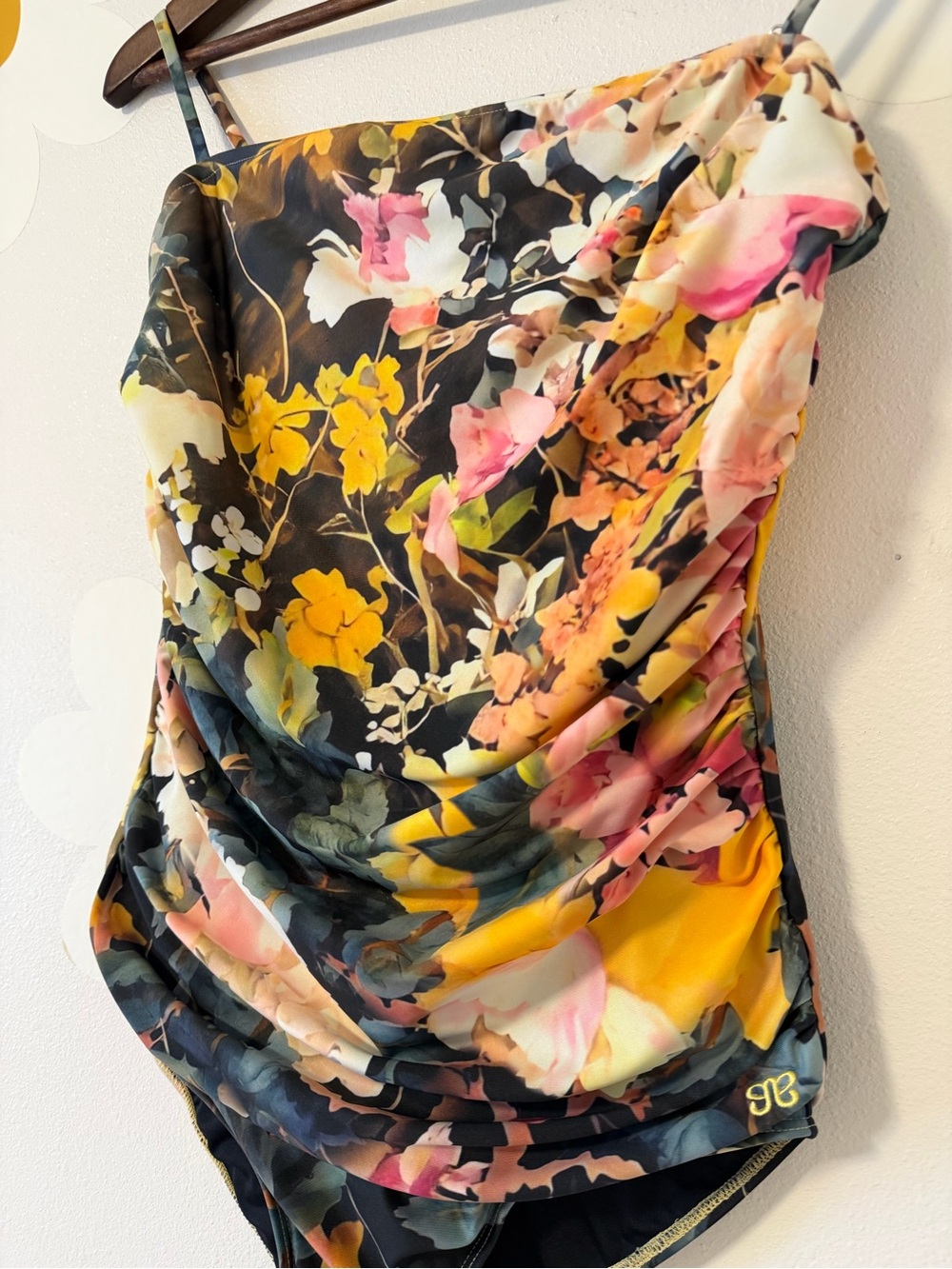 NWOT Albion Cabo One Piece Swimsuit - Rosalia Floral - Ruched Sides Square Neck - Picture 7 of 11
